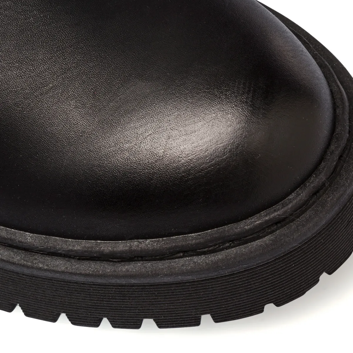 New Anfibi alti neri da donna con zip sul lato Donna Scarponcini E Anfibi Donna