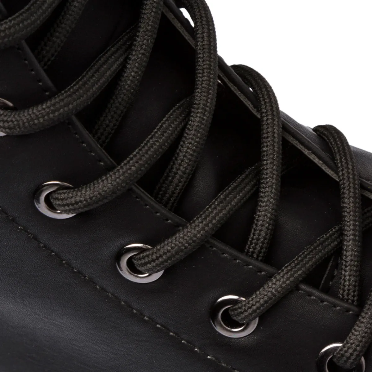 New Anfibi alti neri da donna con zip sul lato Donna Scarponcini E Anfibi Donna