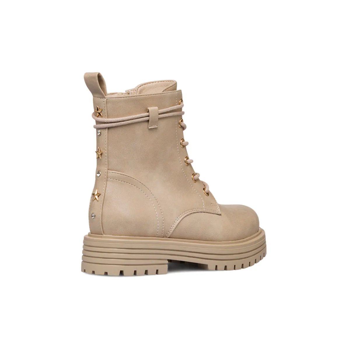 Sale Anfibi beige da ragazza con zip Bambino Stivaletti Bambina|Scarponcini Bambina