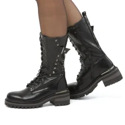 Discount Anfibi con borchie nere da Donna Donna Scarponcini E Anfibi Donna