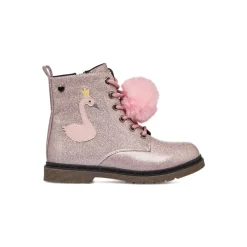 Outlet Anfibi da bambina rosa con glitter e dettaglio fenicottero Bambino Stivaletti Bambina