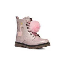 Outlet Anfibi da bambina rosa con glitter e dettaglio fenicottero Bambino Stivaletti Bambina