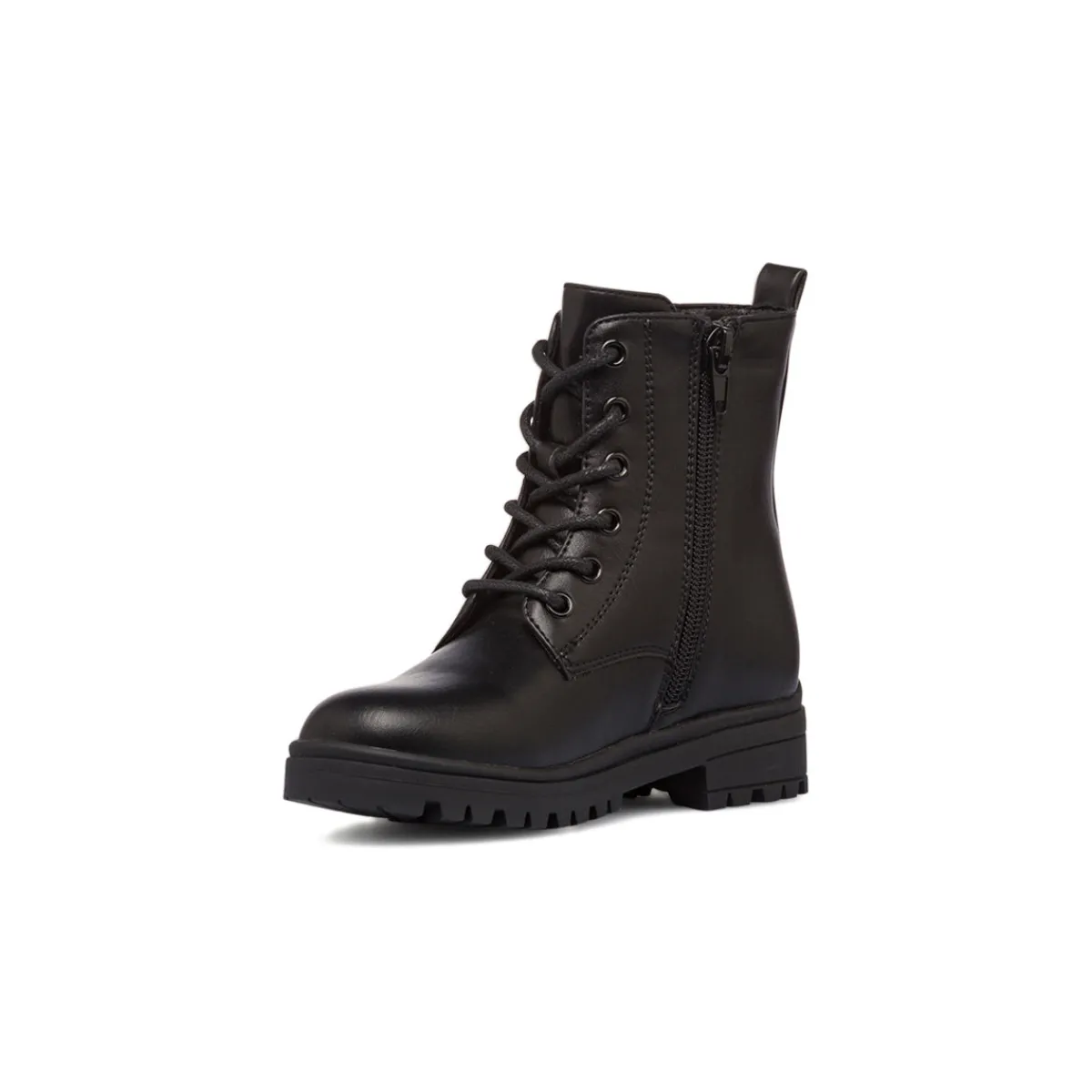 Best Anfibi da bambina neri con doppia zip Bambino Stivaletti Bambina