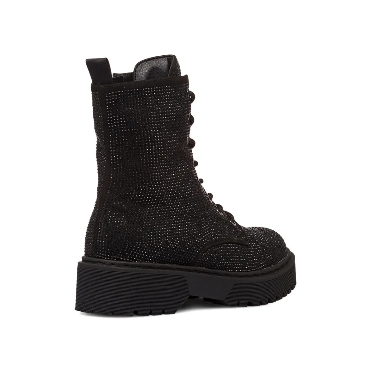 Online Anfibi da donna neri con strass Donna Scarponcini E Anfibi Donna