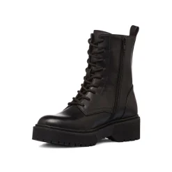 New Anfibi da donna neri con zip Donna Scarponcini E Anfibi Donna