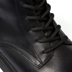 New Anfibi da donna neri con zip Donna Scarponcini E Anfibi Donna