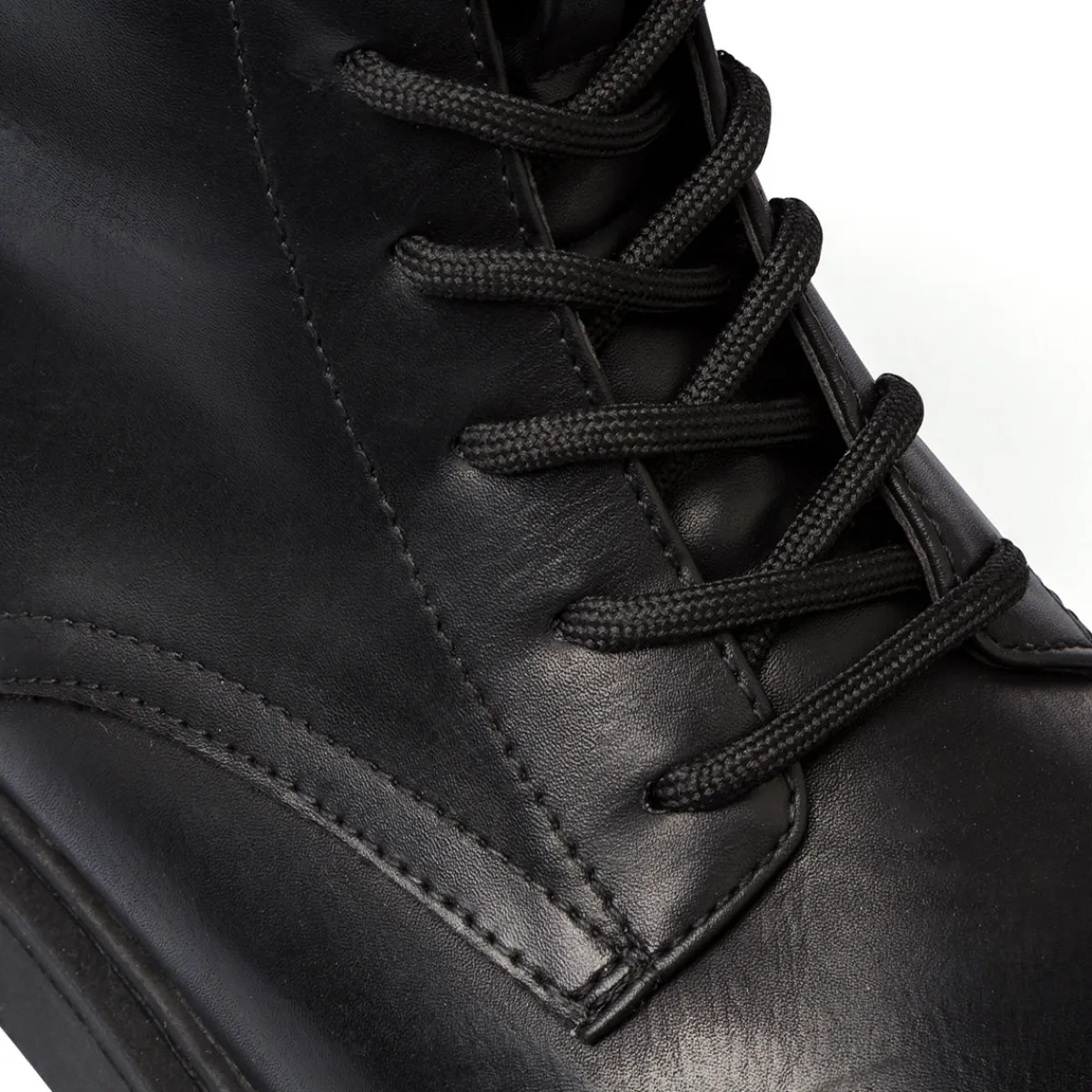 New Anfibi da donna neri con zip Donna Scarponcini E Anfibi Donna