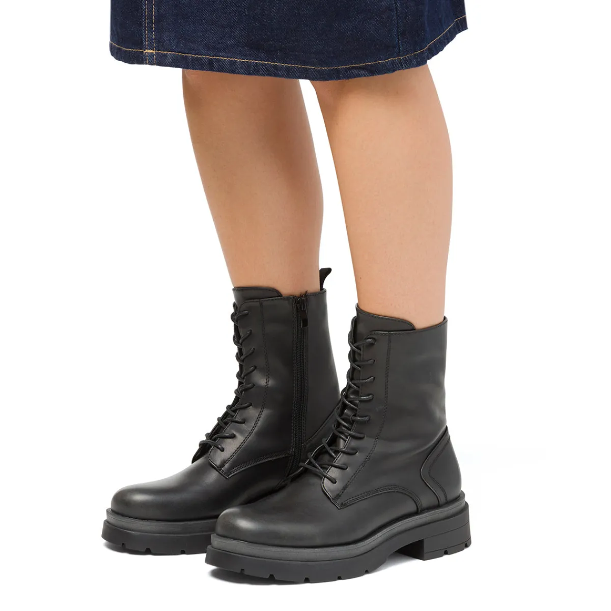 New Anfibi da donna neri Donna Scarponcini E Anfibi Donna