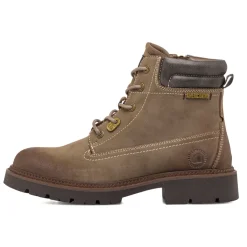 Clearance Anfibi da uomo taupe con chiusura lacci e zip laterale. Uomo Scarponcini E Anfibi Uomo|Polacchine Uomo