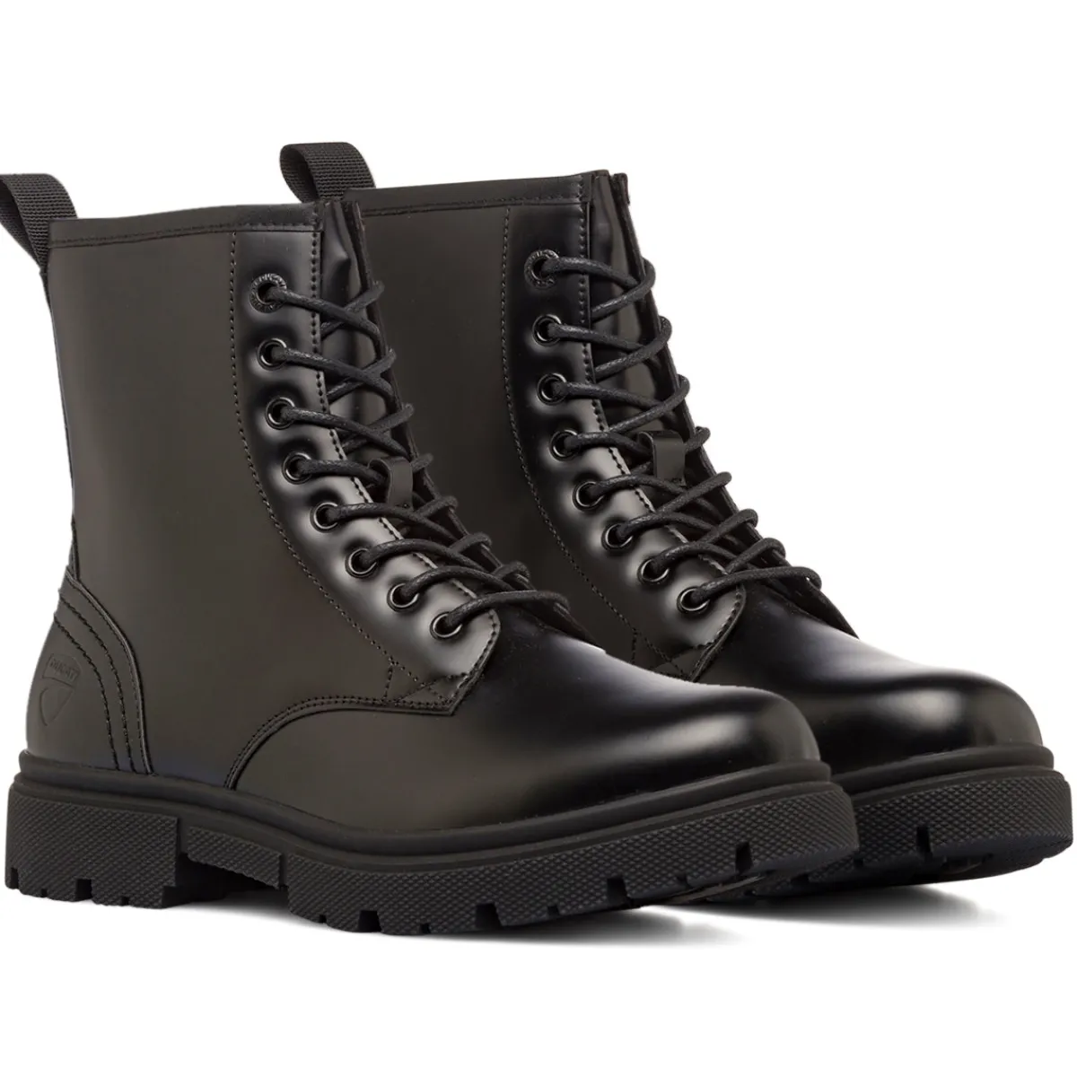 Outlet Anfibi da uomo neri stile combat con chiusura a lacci Uomo Polacchine Uomo|Stivaletti Uomo