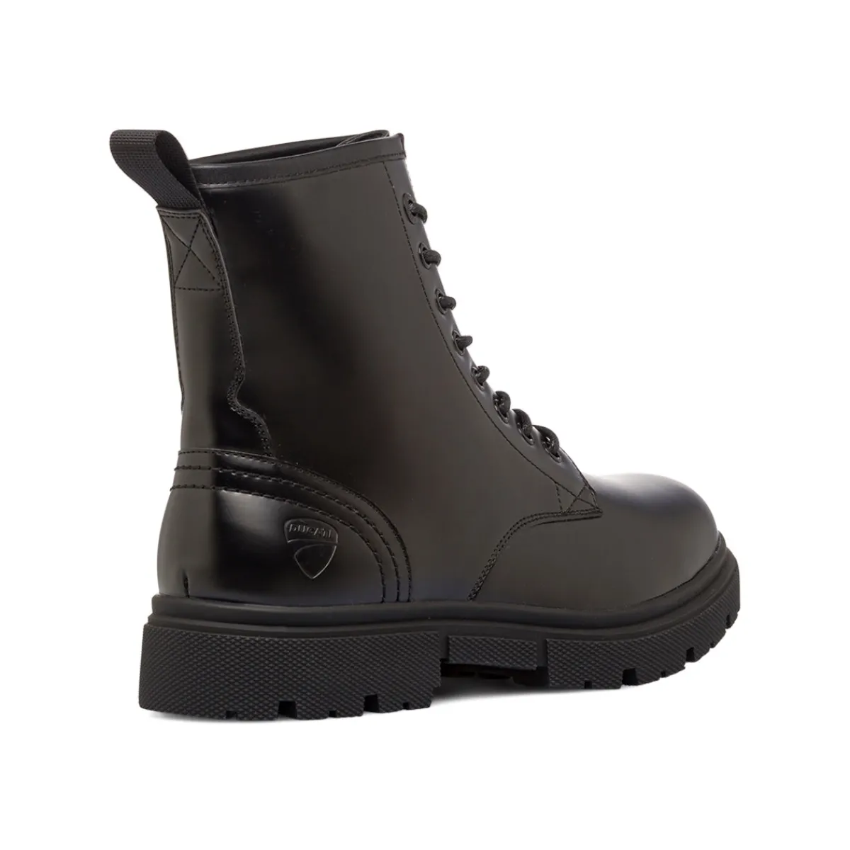 Outlet Anfibi da uomo neri stile combat con chiusura a lacci Uomo Polacchine Uomo|Stivaletti Uomo