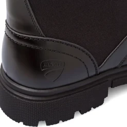 Sale Anfibi da uomo neri stile combat con chiusura zip Uomo Scarponcini E Anfibi Uomo|Polacchine Uomo