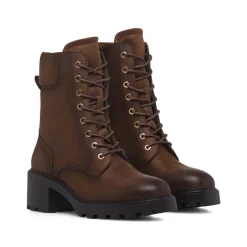 Best Anfibi marroni da Donna con tacco Donna Stivaletti Donna