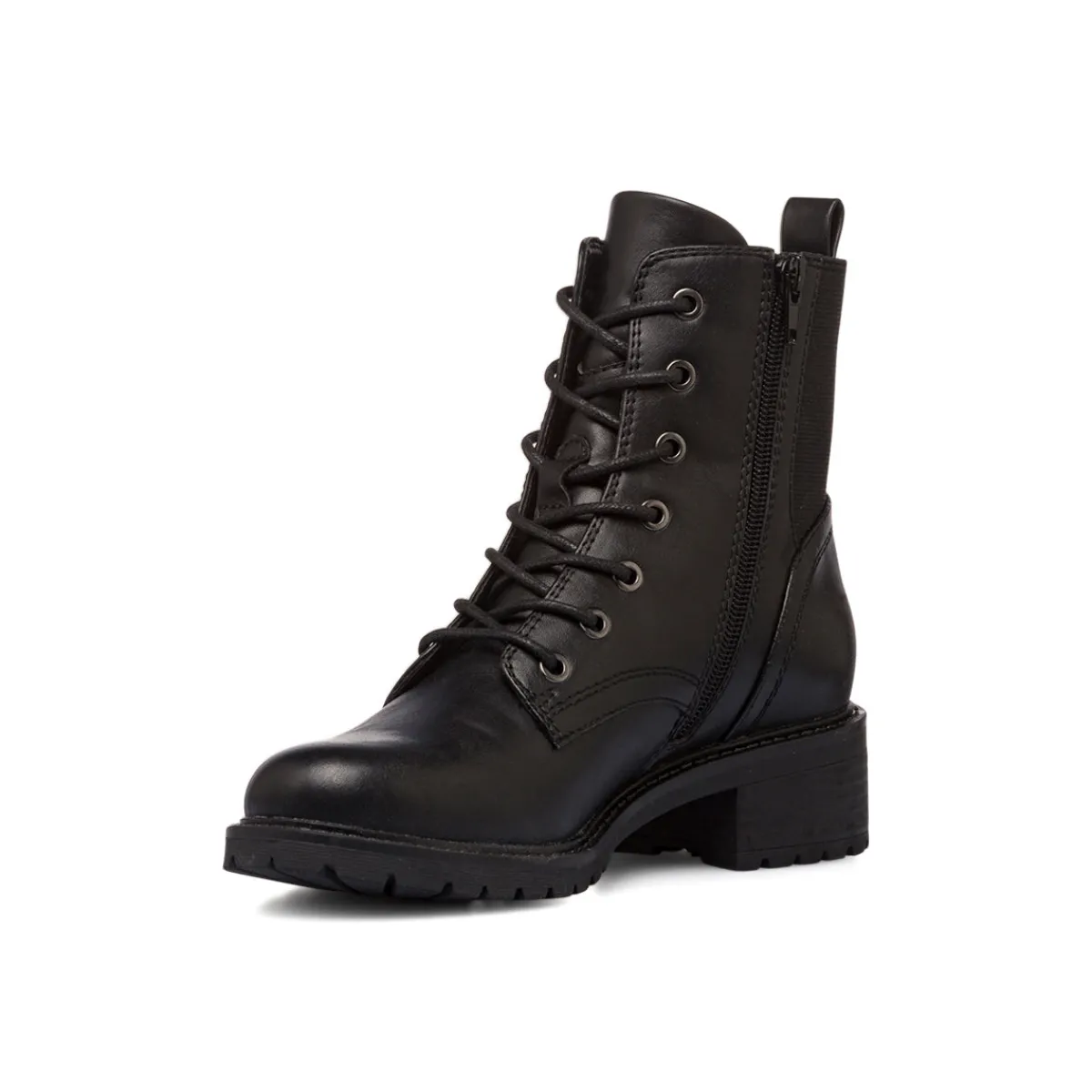 Online Anfibi neri da Donna con lacci Donna Scarponcini E Anfibi Donna