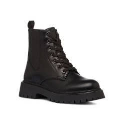 Discount Anfibi neri da Donna con lacci Donna Scarponcini E Anfibi Donna