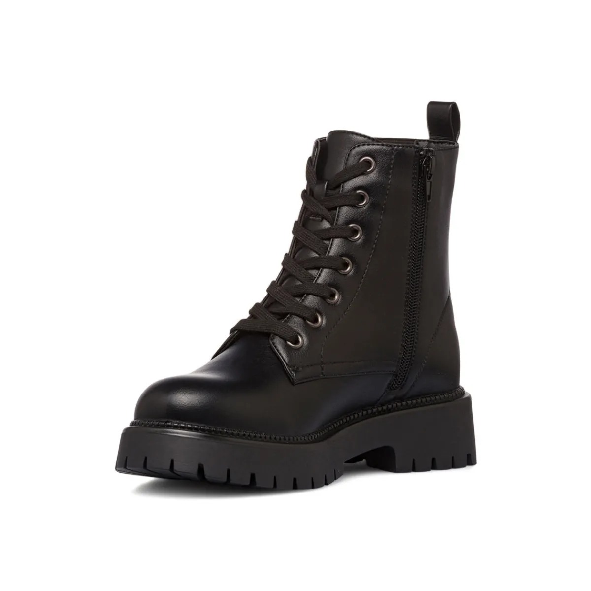 Discount Anfibi neri da Donna con lacci Donna Scarponcini E Anfibi Donna