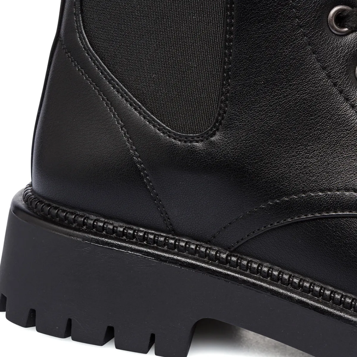 Discount Anfibi neri da Donna con lacci Donna Scarponcini E Anfibi Donna