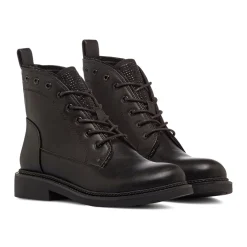 Clearance Anfibi neri da Donna con dettagli strass Donna Scarponcini E Anfibi Donna