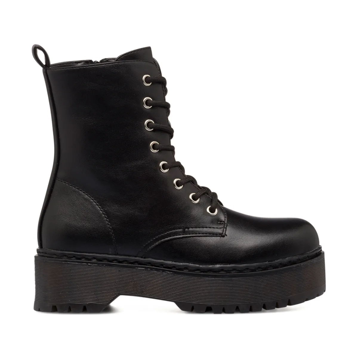 Discount Anfibi neri da donna con maxi-suola Donna Scarponcini E Anfibi Donna