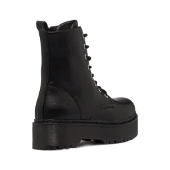 Discount Anfibi neri da donna con maxi-suola Donna Scarponcini E Anfibi Donna