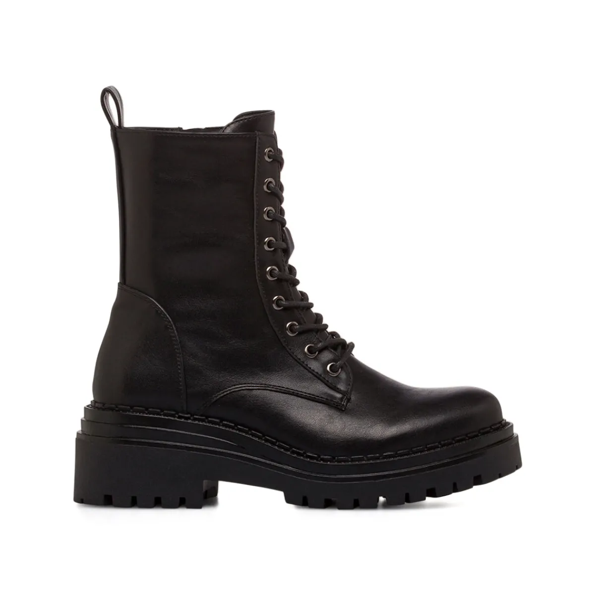 Online Anfibi neri da Donna con suola chuncky Donna Scarponcini E Anfibi Donna