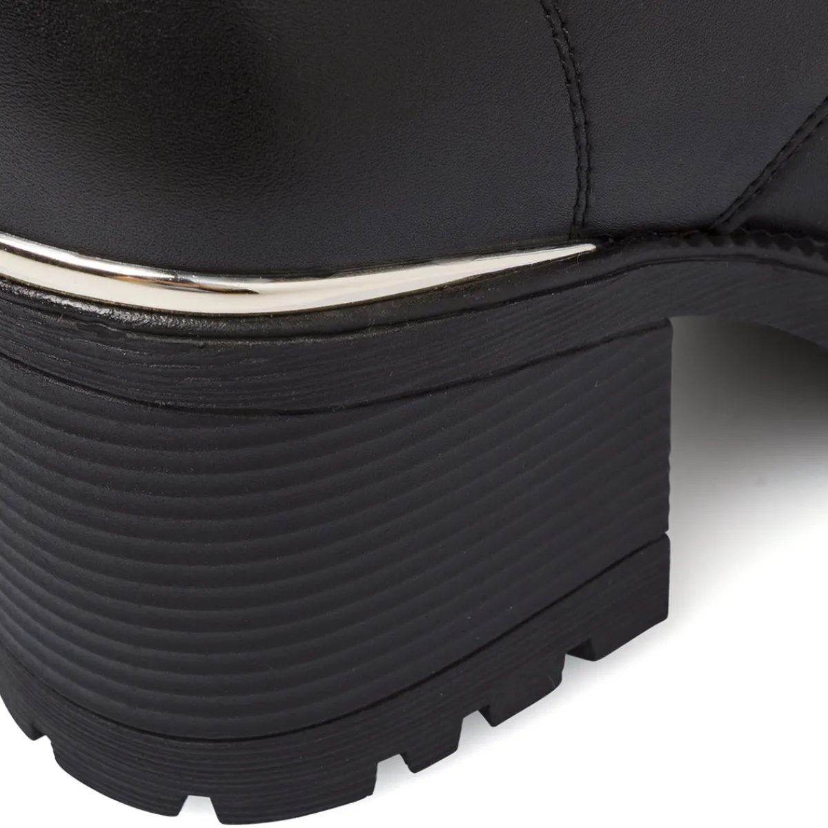 Best Anfibi neri da Donna con zip e tacco 7 cm Donna Stivaletti Donna