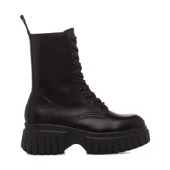 Hot Anfibi neri da Donna con zip e suola alta Donna Scarponcini E Anfibi Donna