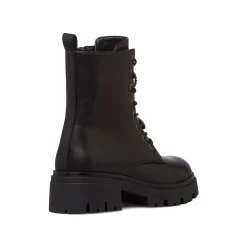 Hot Anfibi neri da donna con dettaglio strass Donna Scarponcini E Anfibi Donna