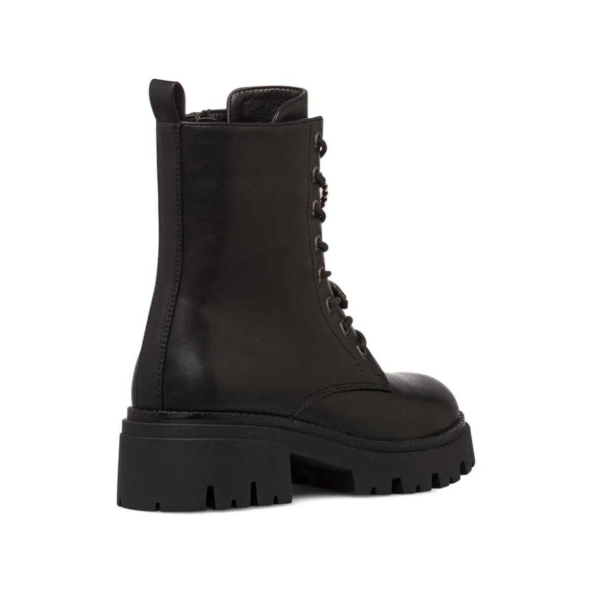 Hot Anfibi neri da donna con dettaglio strass Donna Scarponcini E Anfibi Donna