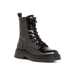 Clearance Anfibi neri da donna effetto vernice Susanna Donna Scarponcini E Anfibi Donna