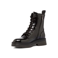 Clearance Anfibi neri da donna effetto vernice Susanna Donna Scarponcini E Anfibi Donna