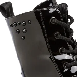 Clearance Anfibi neri da donna effetto vernice Susanna Donna Scarponcini E Anfibi Donna