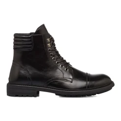 Anfibi neri da uomo con zip Uomo Polacchine Uomo|Stivaletti Uomo