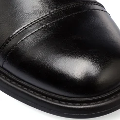 Anfibi neri da uomo con zip Uomo Polacchine Uomo|Stivaletti Uomo