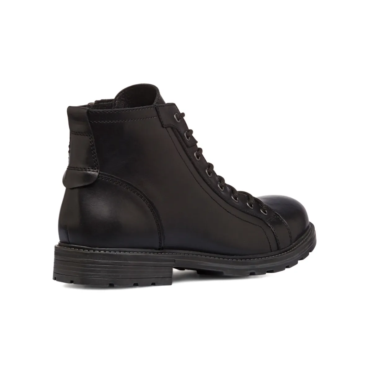 Discount Anfibi neri in pelle con zip da uomo Uomo Polacchine Uomo|Stivaletti Uomo