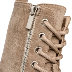 Hot Anfibi taupe da donna effetto scamosciato Donna Scarponcini E Anfibi Donna