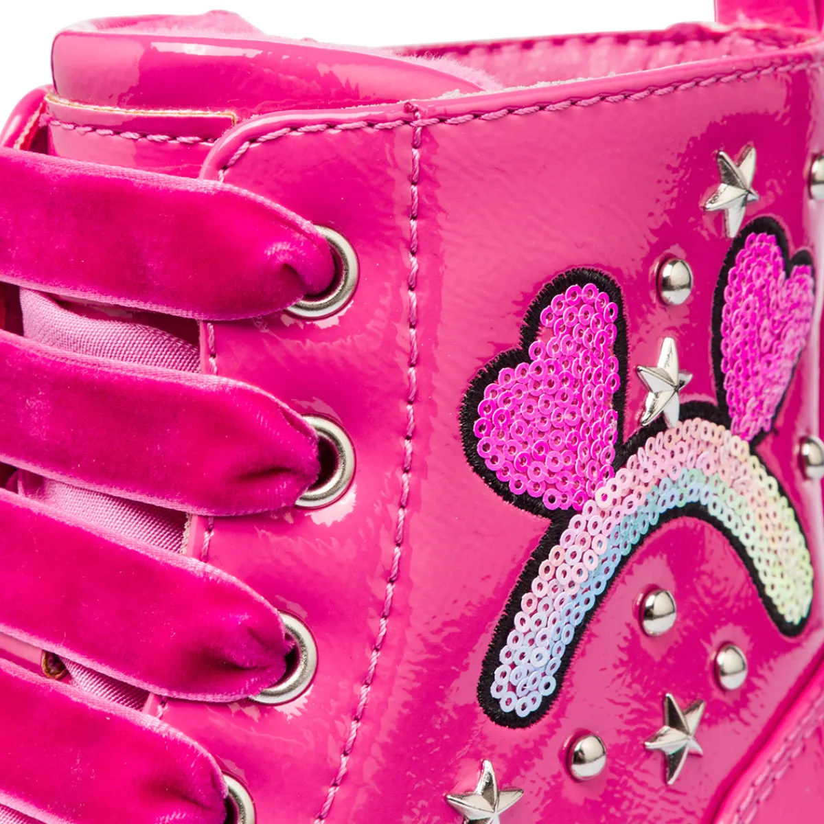 Sale Anfibio fucsia da bambina in vernice Bambino Stivaletti Bambina