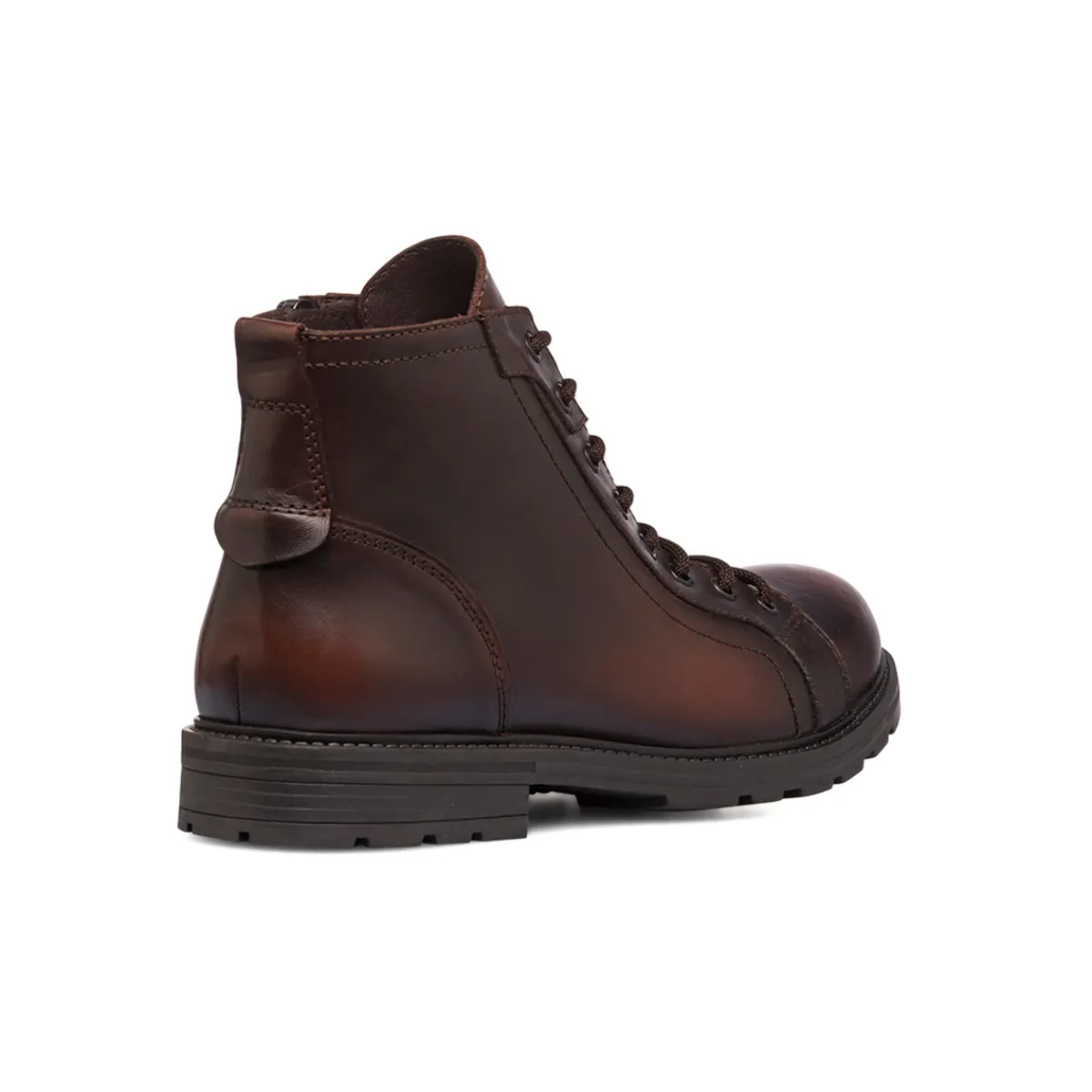 Online Anfibio marrone in pelle con zip da uomo Uomo Look Marrone Uomo 👞|Polacchine Uomo