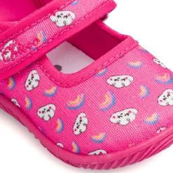 Ballerine bambina primi passi fucsia con stampe Telly Bambino Scarpe Con Strappo Bambina|Primi Passi Bambina