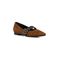 Outlet Ballerine con stampa animalier leopardata da Donna Donna Ballerine Donna