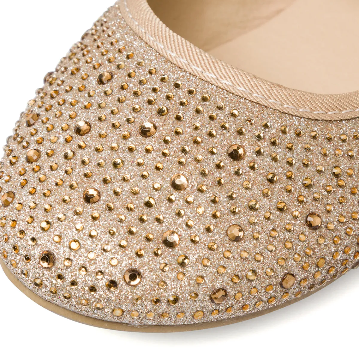 Online Ballerine glitter oro da ragazza con strass Bambino Scarpe Ragazza|Ballerine Bambina