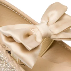 Online Ballerine glitter oro da bambina con fiocco Bambino Scarpe Da Cerimonia Bambina|Ballerine Bambina
