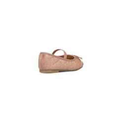 Outlet Ballerine glitter rosa da bambina con fiocco Bambino Ballerine Bambina