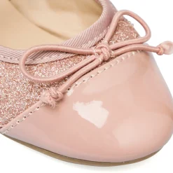 Outlet Ballerine glitter rosa da bambina con fiocco Bambino Ballerine Bambina