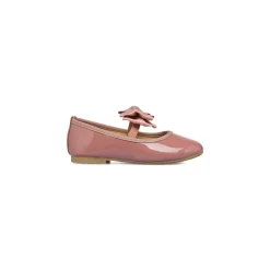 Hot Ballerine in vernice color nude da bambina con fiocco Bambino Ballerine Bambina