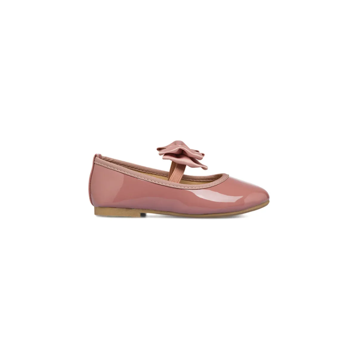 Hot Ballerine in vernice color nude da bambina con fiocco Bambino Ballerine Bambina