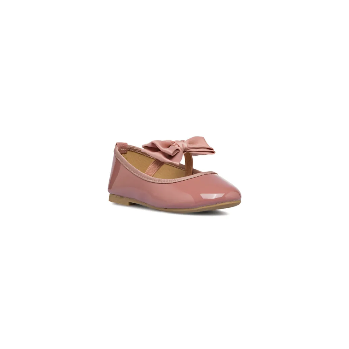 Hot Ballerine in vernice color nude da bambina con fiocco Bambino Ballerine Bambina