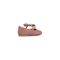 Hot Ballerine in vernice color nude da bambina con fiocco Bambino Ballerine Bambina