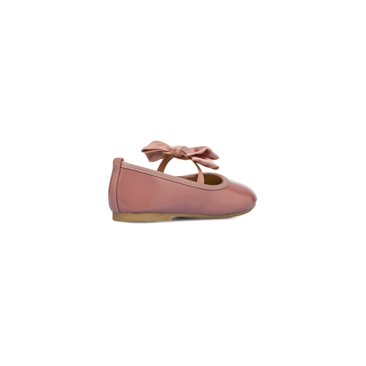 Hot Ballerine in vernice color nude da bambina con fiocco Bambino Ballerine Bambina