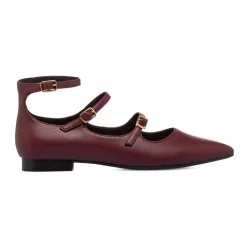 Discount Ballerine Mary jane bordeaux da Donna con fibbie Donna Ballerine Donna